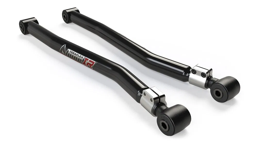 1310500 – TERAFLEX Control Arm, Tubular Adjustable Black Steel With Rubber Bushings Set Of 2